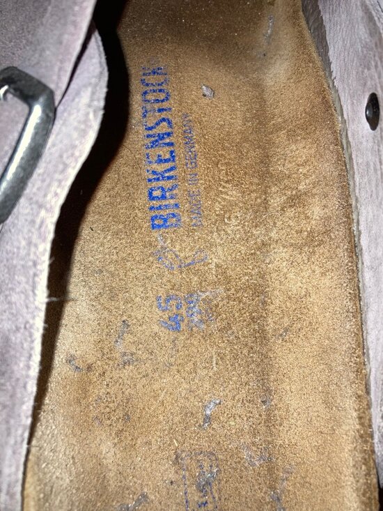 Birkenstock Boston Suede Faded Purple Men\'s Size 45/ US 12 EUC main image 5